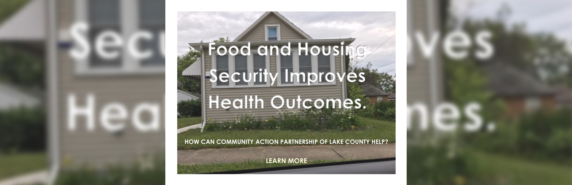 Food and Housing Security Improves Health Outcomes